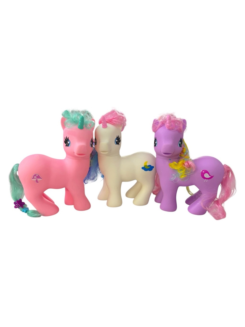 My Little Pony Trio - Pink, Cream & Purple‎ Pastel Ponies